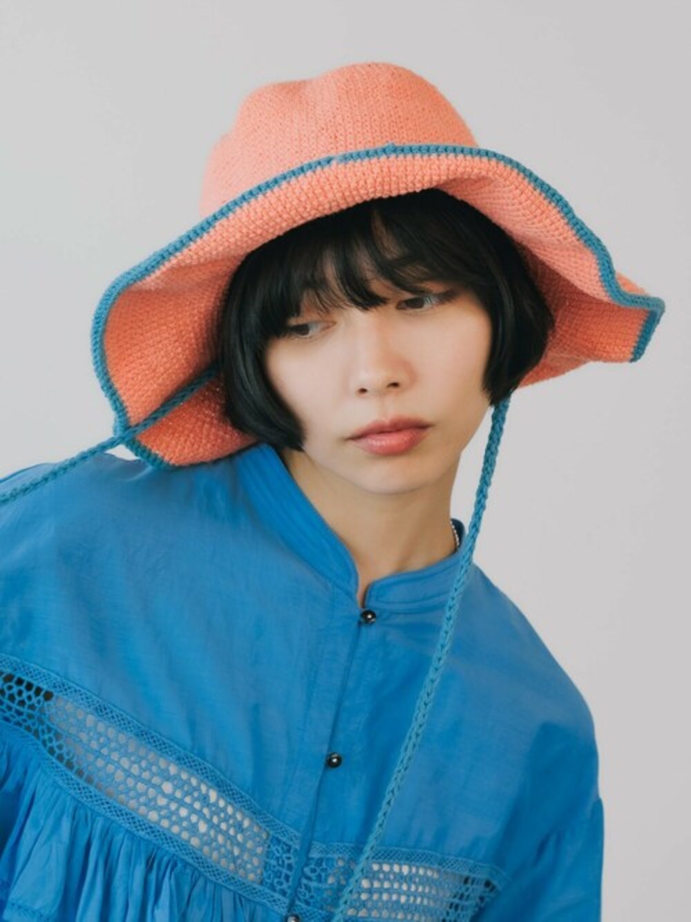 花猫クローシュハット ROOPTOKYO（ループトウキョウ）の「C-cie-/シー FLOWER HAT クローシュ