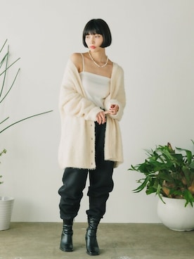 「ESLOW（エスロー）のアイテム」を使った、萌笑さん（レディース・160cm）の秋コーディネート