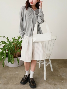 「CHARLES & KEITH（チャールズ & キース）のアイテム」を使った、ROOPTOKYOKSさん（レディース・163cm）の夏コーディネート