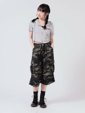 「Dr. Martens（ドクターマーチン）のアイテム」を使った、ROOPTOKYOKSさん（レディース・163cm）の夏コーディネート
