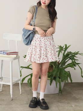「ROOPTOKYO（ループトウキョウ）のアイテム」を使った、ROOPTOKYOKSさん（レディース・163cm）の夏コーディネート