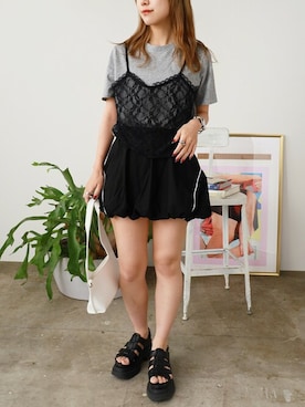 「AO2（アオズ）のアイテム」を使った、ROOPTOKYOKSさん（レディース・163cm）の夏コーディネート