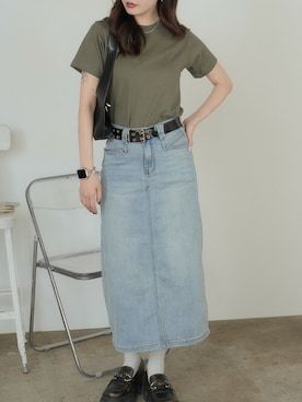 「CROSS & STITCH（クロスステッチ）のアイテム」を使った、萌笑さん（レディース・163cm）の夏コーディネート