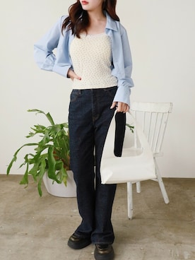 「CHARLES & KEITH（チャールズ & キース）のアイテム」を使った、ROOPTOKYOKSさん（レディース・163cm）の夏コーディネート