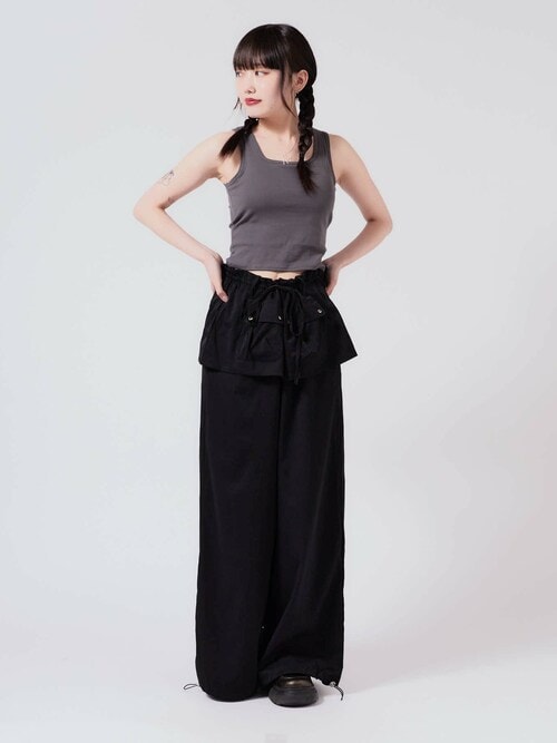 ワイドパンツ セール】layered wide pants / レイヤード ワイドパンツ（その他