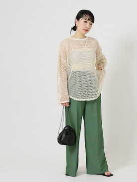 JOURNAL STANDARD 本社スタッフBさん（レディース・157cm）の春コーディネート