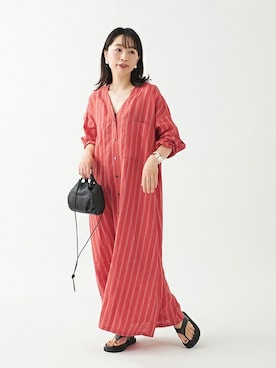 「CAMINANDO（カミナンド）のアイテム」を使った、JOURNAL STANDARD 本社スタッフBさん（レディース・157cm）の春コーディネート