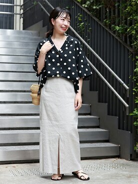 JOURNAL STANDARD 本社スタッフBさん(レディース・157cm)の春コーディネート