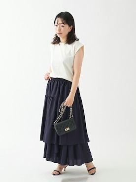 「journal standard L'essage（ジャーナルスタンダードレサージュ）のアイテム」を使った、JOURNAL STANDARD 本社スタッフBさん（レディース・157cm）の夏コーディネート