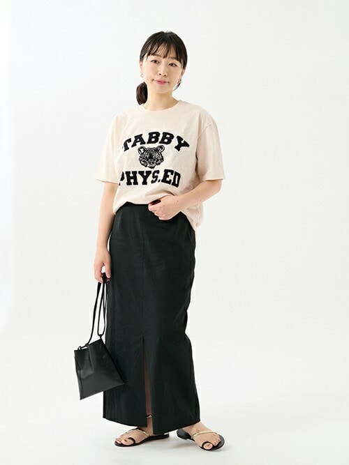 JOURNAL STANDARD L'ESSAGEリネンストレッチタイトスカート journal standard L'essage（ジャーナルスタンダードレサージュ