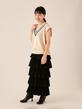 JOURNAL STANDARD 本社スタッフBさん(レディース・157cm)の夏コーディネート