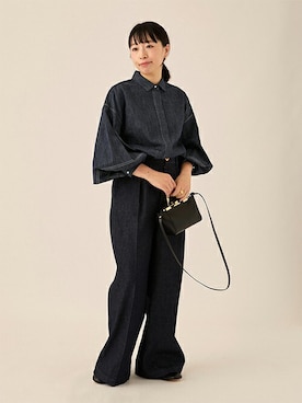 「journal standard L'essage（ジャーナルスタンダードレサージュ）のアイテム（パンツ）」を使った、JOURNAL STANDARD 本社スタッフBさん（レディース・157cm）の夏コーディネート