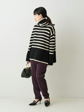 「journal standard L'essage（ジャーナルスタンダードレサージュ）のアイテム（パンツ）」を使った、JOURNAL STANDARD 本社スタッフBさん（レディース・160cm）の冬コーディネート