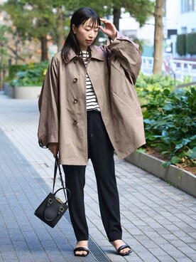 「journal standard L'essage（ジャーナルスタンダードレサージュ）のアイテム（その他アウター）」を使った、JOURNAL STANDARD 本社スタッフBさん（レディース・160cm）の冬コーディネート