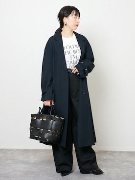 「journal standard L'essage（ジャーナルスタンダードレサージュ）のアイテム（その他アウター）」を使った、JOURNAL STANDARD 本社スタッフBさん（レディース・160cm）の冬コーディネート