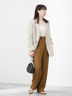 「journal standard L'essage（ジャーナルスタンダードレサージュ）のアイテム（パンツ）」を使った、JOURNAL STANDARD 本社スタッフBさん（レディース・160cm）の春コーディネート
