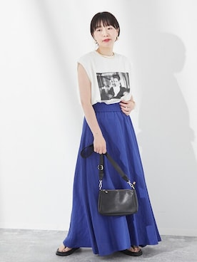 「journal standard L'essage（ジャーナルスタンダードレサージュ）のアイテム」を使った、JOURNAL STANDARD 本社スタッフBさん（レディース・160cm）の夏コーディネート