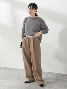 「TRICOTS JEAN MARC（トリコットジーンマルク）のアイテム（ニット/セーター）」を使った、JOURNAL STANDARD 本社スタッフBさん（レディース・160cm）の夏コーディネート