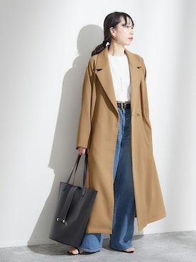 「journal standard L'essage（ジャーナルスタンダードレサージュ）のアイテム（その他アウター）」を使った、JOURNAL STANDARD 本社スタッフBさん（レディース・160cm）の冬コーディネート