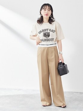 「MIXTA（ミクスタ）のアイテム」を使った、JOURNAL STANDARD 本社スタッフBさん（レディース・160cm）の春コーディネート