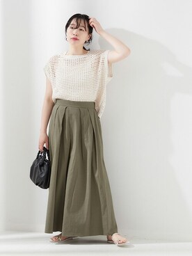 「journal standard L'essage（ジャーナルスタンダードレサージュ）のアイテム（パンツ）」を使った、JOURNAL STANDARD 本社スタッフBさん（レディース・160cm）の春コーディネート