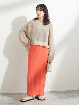 JOURNAL STANDARD 本社スタッフBさん(レディース・160cm)の夏コーディネート