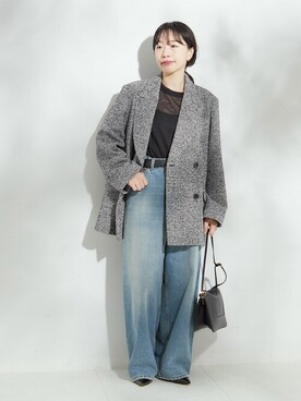 「journal standard L'essage（ジャーナルスタンダードレサージュ）のアイテム（その他アウター）」を使った、JOURNAL STANDARD 本社スタッフBさん（レディース・160cm）の秋コーディネート