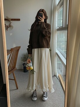 「SECRETLABEL（シークレットレーベル）のアイテム」を使った、SECRET LABELさん（レディース・162cm）の冬コーディネート
