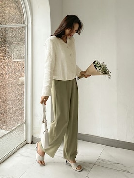 「SECRETLABEL（シークレットレーベル）のアイテム」を使った、SECRET LABELさん（レディース・162cm）の春コーディネート