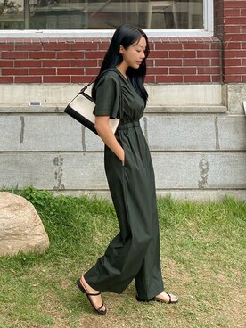 「アイテム（つなぎ/オールインワン、その他）」を使った、SECRET LABELさん（レディース・162cm）の夏コーディネート
