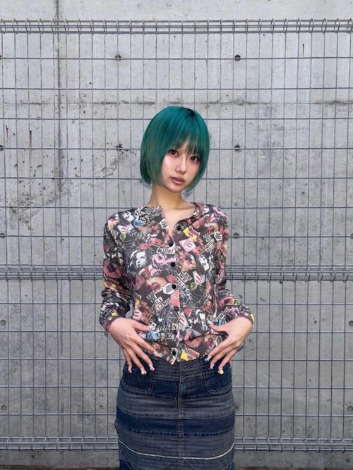【美品】HYSTERIC GLAMOR/ヒステリックグラマー　デニムスカート VIXEN GIRL刺繍 スクラッチデニムスカート|HYSTERIC GLAMOUR