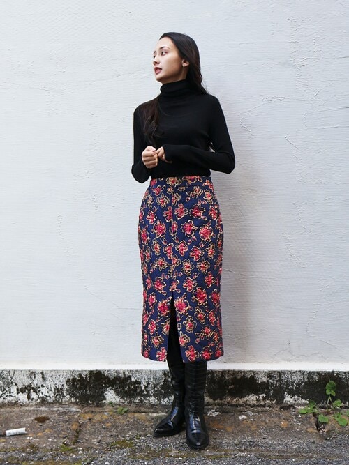 セール】2way花柄ジャガードスカート（スカート）｜NOISE MAKER  