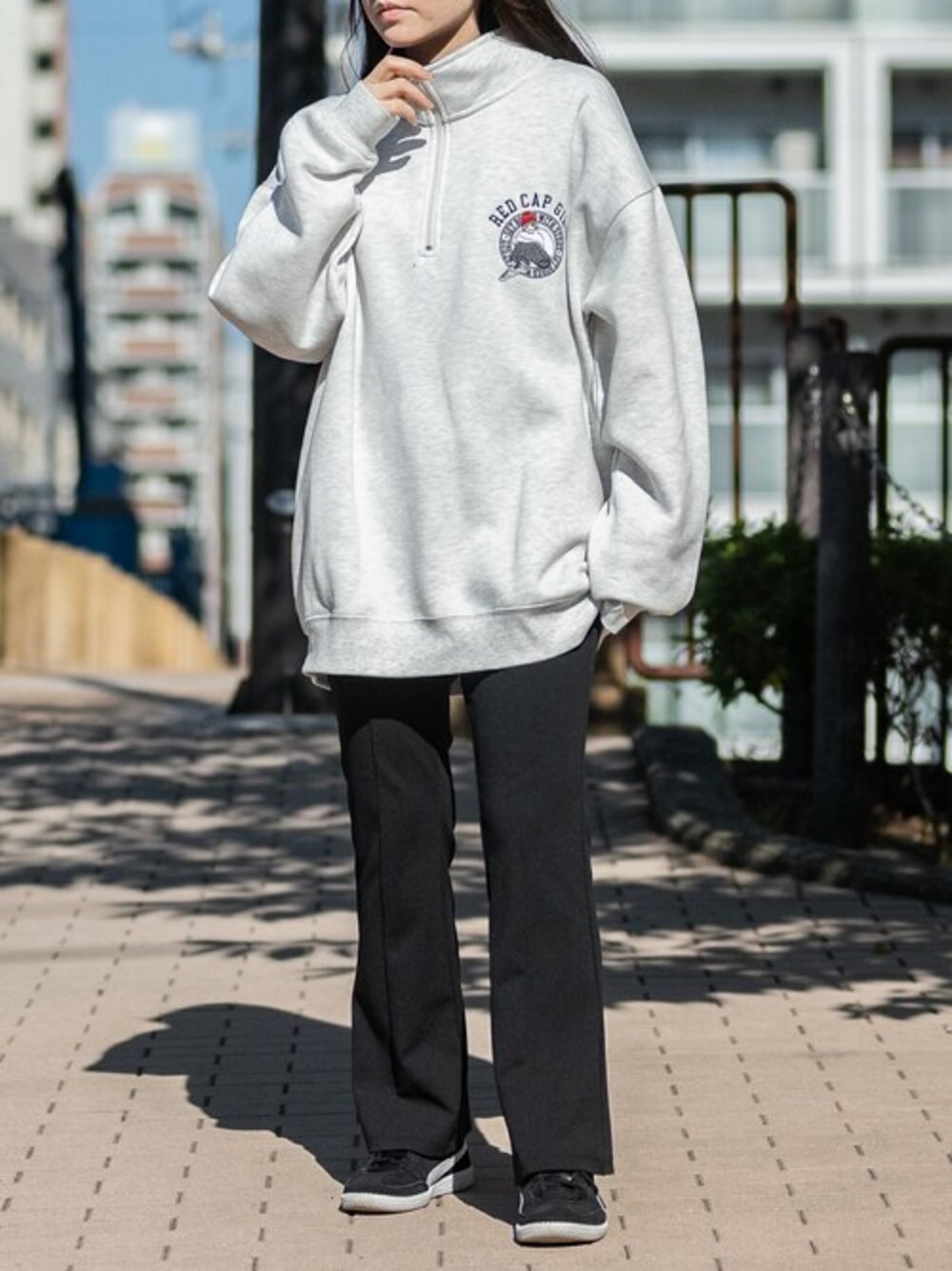 OOPS TRUECOTTONハーフジップニット[LA25-22K015]｜URBAN