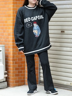 「黒ニット」｜wwwearさん（レディース・155cm）の冬コーディネート