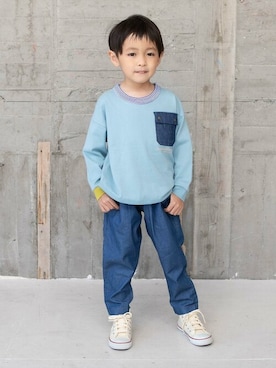 「RAGMART（ラグマート）のアイテム」を使った、RAGMARTさん（キッズ・110cm）の春コーディネート