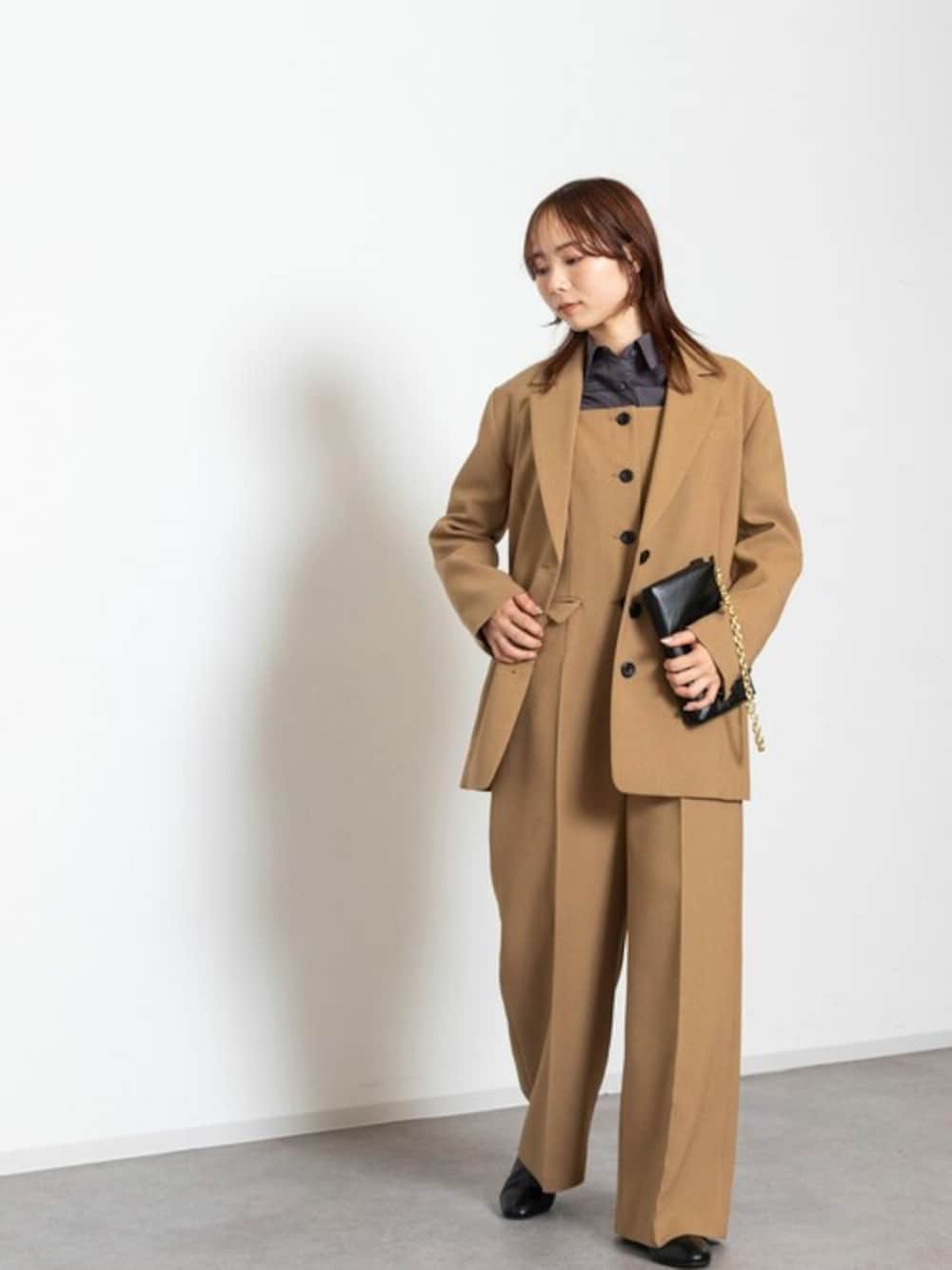 つなぎ/オールインワンを使った「セットアップ風」の人気