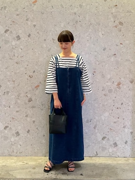 「アイテム（Tシャツ/カットソー）」を使った、yuka11288さん（レディース・151cm）の夏コーディネート