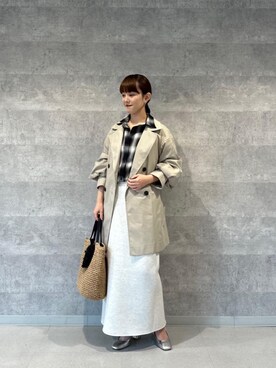 「シャツ 」｜「アイテム（ジャケット/アウター）」を使った、yuka11288さん（レディース・151cm）の冬コーディネート