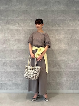 「シャツ 」｜「アイテム（ワンピース/ドレス）」を使った、yuka11288さん（レディース・151cm）の春コーディネート