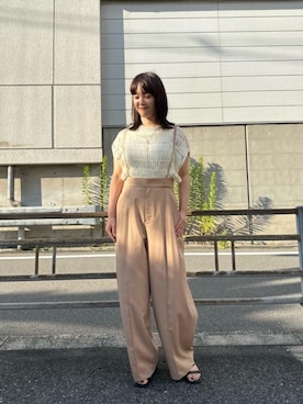 「アイテム（ベスト）」を使った、yuka11288さん（レディース・151cm）の夏コーディネート