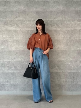 「ワイドパンツ 」｜yuka11288さん（レディース・151cm）の夏コーディネート
