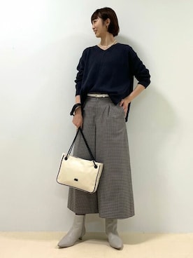 「Jack Gomme（ジャックゴム）のアイテム」を使った、mayuさん（レディース・162cm）の冬コーディネート