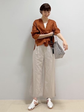 「marco masi（マルコマージ）のアイテム」を使った、mayuさん（レディース・162cm）の春コーディネート