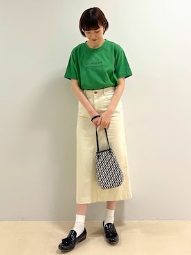 「marco masi（マルコマージ）のアイテム」を使った、mayuさん（レディース・162cm）の夏コーディネート