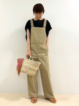 「アイテム（タンクトップ、グレー系）」を使った、mayuさん（レディース・162cm）の夏コーディネート