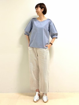 「フレンチカジュアル」｜mayuさん（レディース・162cm）の夏コーディネート