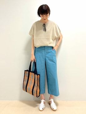 「Jugaad14（ジュガードフォーティーン）のアイテム」を使った、mayuさん（レディース・162cm）の夏コーディネート