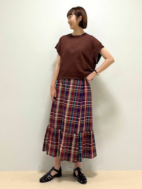 「フレンチカジュアル」｜mayuさん（レディース・162cm）の夏コーディネート