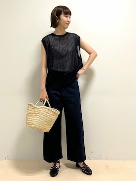 「フレンチカジュアル」｜mayuさん（レディース・162cm）の夏コーディネート