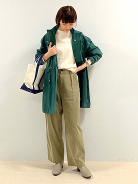 「human woman（ヒューマンウーマン）の◆オリジナルショートブーツ（ブーツ）」を使った、mayuさん（レディース・162cm）の秋コーディネート